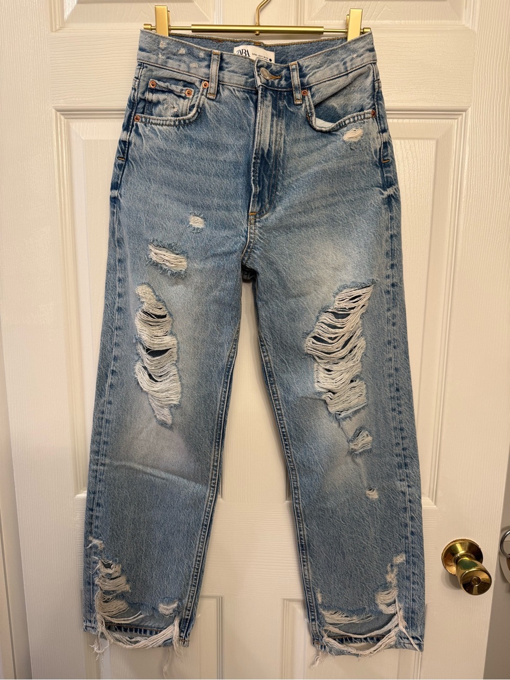 Zara The Pepper Mom Distressed Women’s Jeans Size 2